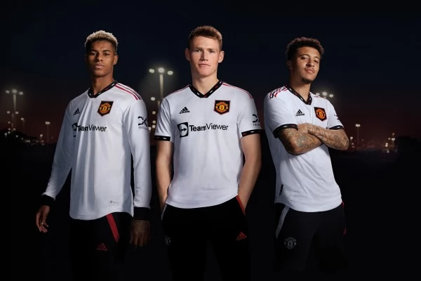 Manchester United Fodboldsæt Børn 2022-23 Udebanetrøje